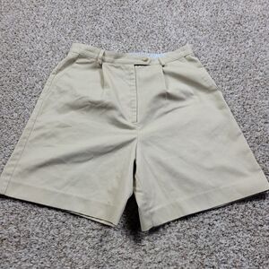 Talbots Shorts Womens 8P Petite Bermuda Pleated Preppy Ladies